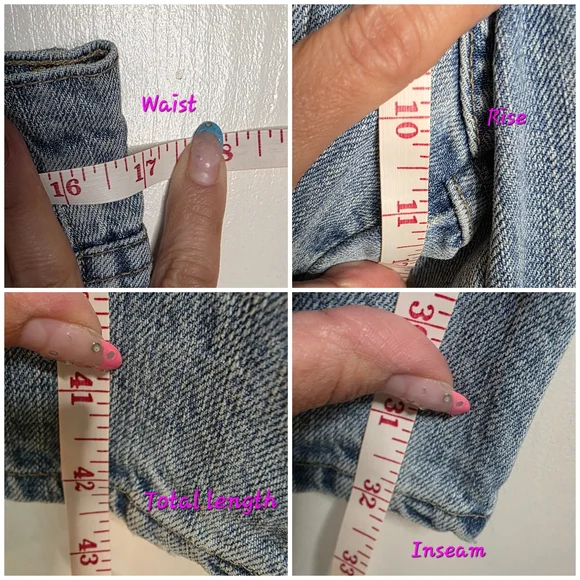 *2 For $30* Z. Cavaricci Blue Straight Leg Vintage Jeans w/ Embroidered Accents - Picture 14 of 14